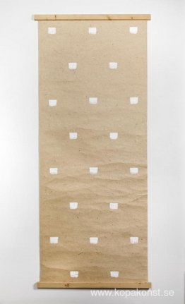 Avtryck av en målarpensel nr 50 som upprepas med jämna mellanrum Avtryck av en målarpensel nr 50 som upprepas med jämna mellanrum