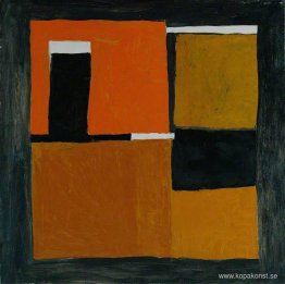 Orange, svart och vit sammansättning Orange, svart och vit sammansättning