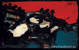 Röd himmel över sjön Röd himmel över sjön