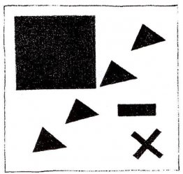 Suprematisk grupp som använder triangeln Suprematisk grupp som använder triangeln