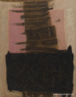 Komposition i Black & Ochre Komposition i Black & Ochre