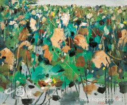 Charmen med Lotus Pond Charmen med Lotus Pond