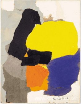 Collage med gult, blått och orange Collage med gult, blått och orange