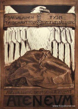 Affisch för den tyska konstutställningen i Ateneum Affisch för den tyska konstutställningen i Ateneum