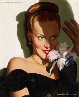 Flicka med en orkidé Flicka med en orkidé