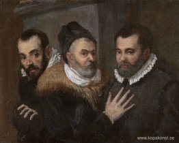 Porträtt av Annibale, Ludovico och Agostino Carracci Porträtt av Annibale, Ludovico och Agostino Carracci