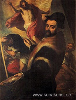 Självporträtt av Agostino Carracci Självporträtt av Agostino Carracci