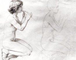 Studera för målningen "Apollo, Hyacint och Cypress" Studera för målningen "Apollo, Hyacint och Cypress"