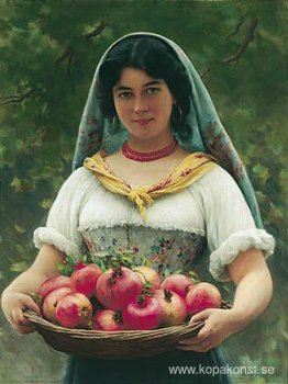 Flicka med granatäpplen Flicka med granatäpplen