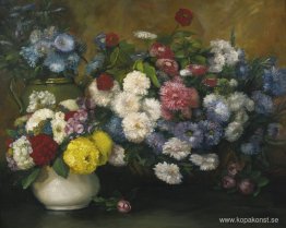Blommor i tre vaser Blommor i tre vaser