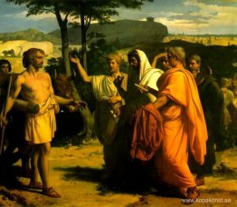 Cincinnatus tar emot deputerade i senaten Cincinnatus tar emot deputerade i senaten
