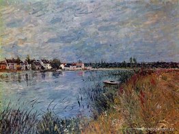 Flodstrand vid Saint Mammes Flodstrand vid Saint Mammes
