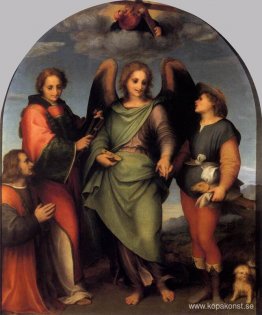 Ärkeängeln Rafael med Tobias, St. Lawrence och donatorn Leonardo Ärkeängeln Rafael med Tobias, St. Lawrence och donatorn Leonardo