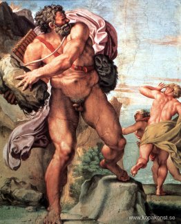 Polyphemus attackerar Acis och Galatea Polyphemus attackerar Acis och Galatea
