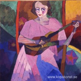 Kvinna med gitarr Kvinna med gitarr
