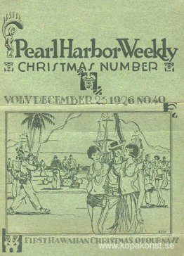 Manookians omslag till 'Pearl Harbor Weekly', december 1926 Manookians omslag till 'Pearl Harbor Weekly', december 1926