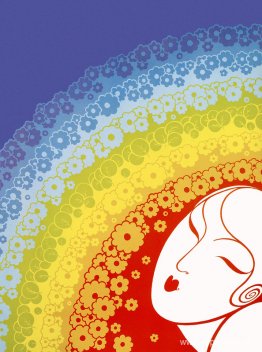 Regnbåge i blom Regnbåge i blom