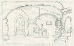 Landskapsskiss till Mussorgskijs opera "Boris Godunov" Landskapsskiss till Mussorgskijs opera "Boris Godunov"