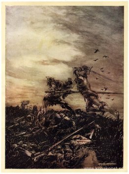 Kampen mellan kung Arthur och Modred Kampen mellan kung Arthur och Modred