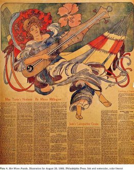 Hot Wave Pussel. Illustration för Philadelphia Press Hot Wave Pussel. Illustration för Philadelphia Press