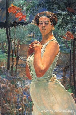 En kvinna i en lund En kvinna i en lund