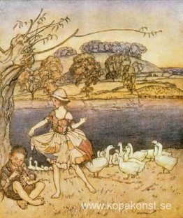 Tattercoats dansar medan gåshjorden pipar Tattercoats dansar medan gåshjorden pipar