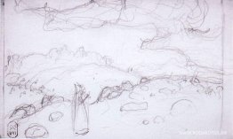 Procopius den rättfärdige tar bort ett moln av sten från den sto Procopius den rättfärdige tar bort ett moln av sten från den sto