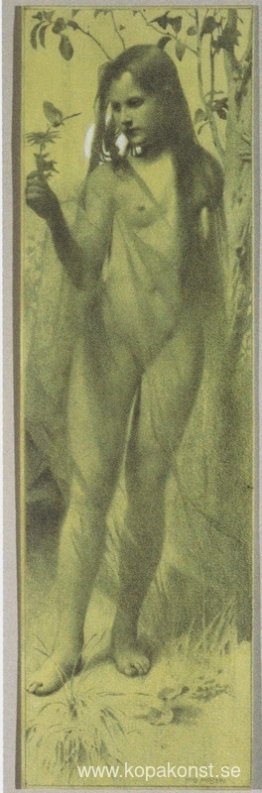 Reproduktionsmall för vänster del av bladet för Gerlachs kärleks Reproduktionsmall för vänster del av bladet för Gerlachs kärleks