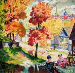 Höst i provinsen. Teatime Höst i provinsen. Teatime