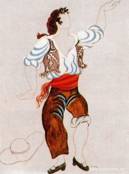 Kostymdesign för balett "Tricorne" Kostymdesign för balett "Tricorne"