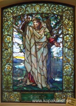 Bergspredikan (målat glasfönster i Arlington Street Church, Bost Bergspredikan (målat glasfönster i Arlington Street Church, Bost