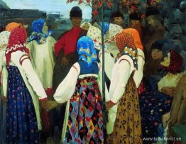 En ung man bryter sig in i tjejdansen och de gamla kvinnorna är En ung man bryter sig in i tjejdansen och de gamla kvinnorna är