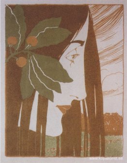 En dekorativ bets i rött och grönt En dekorativ bets i rött och grönt