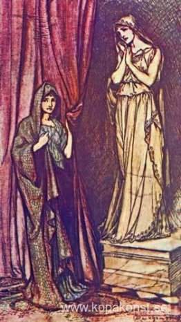 Paulina drog tillbaka ridån som dolde denna berömda staty Paulina drog tillbaka ridån som dolde denna berömda staty