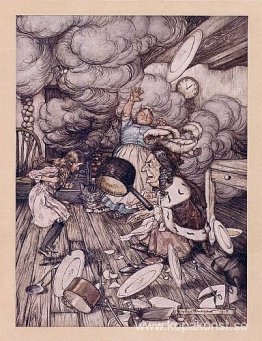 En ovanligt stor kastrull flög nära den och bar den nästan bort En ovanligt stor kastrull flög nära den och bar den nästan bort