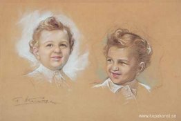 Porträtt av ett barn Porträtt av ett barn