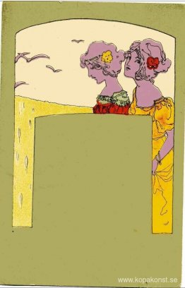 Flickor med olivgröna omgivningar Flickor med olivgröna omgivningar