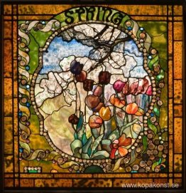 Fjäderpanel från Four Seasons-fönstret Fjäderpanel från Four Seasons-fönstret