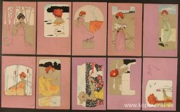 Flickor med lila omslag Flickor med lila omslag