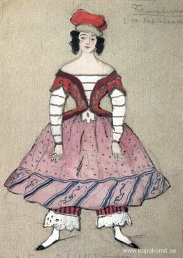 Ballerina. Kostymdesign för Tamara Karsavina Ballerina. Kostymdesign för Tamara Karsavina