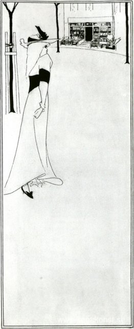 Affisch av Girl and a Bookshop Affisch av Girl and a Bookshop