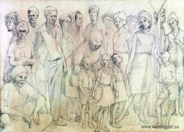 Studera teckning för Av många, ett folk 1962 Studera teckning för Av många, ett folk 1962