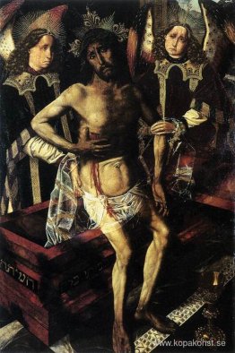 Kristus vid graven med stöd av två änglar Kristus vid graven med stöd av två änglar