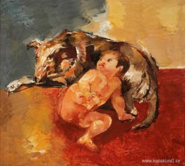 pojke och hund