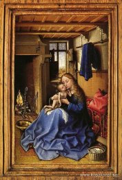 Jungfru och barn i ett inre