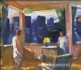 Gul lampskärm