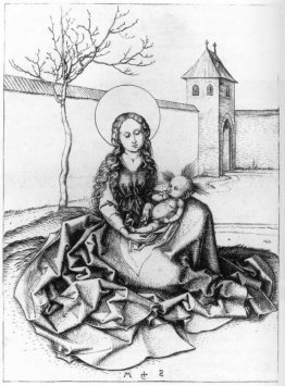 Madonna och barn på gården