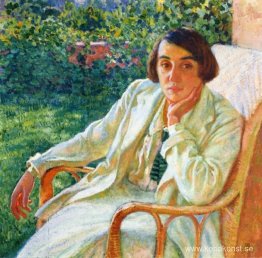 Elizabeth van Rysselberghe i en käppstol