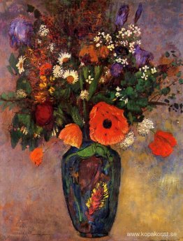 Vas med blommor