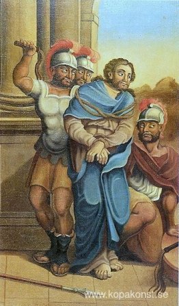En Flagelação de Cristo